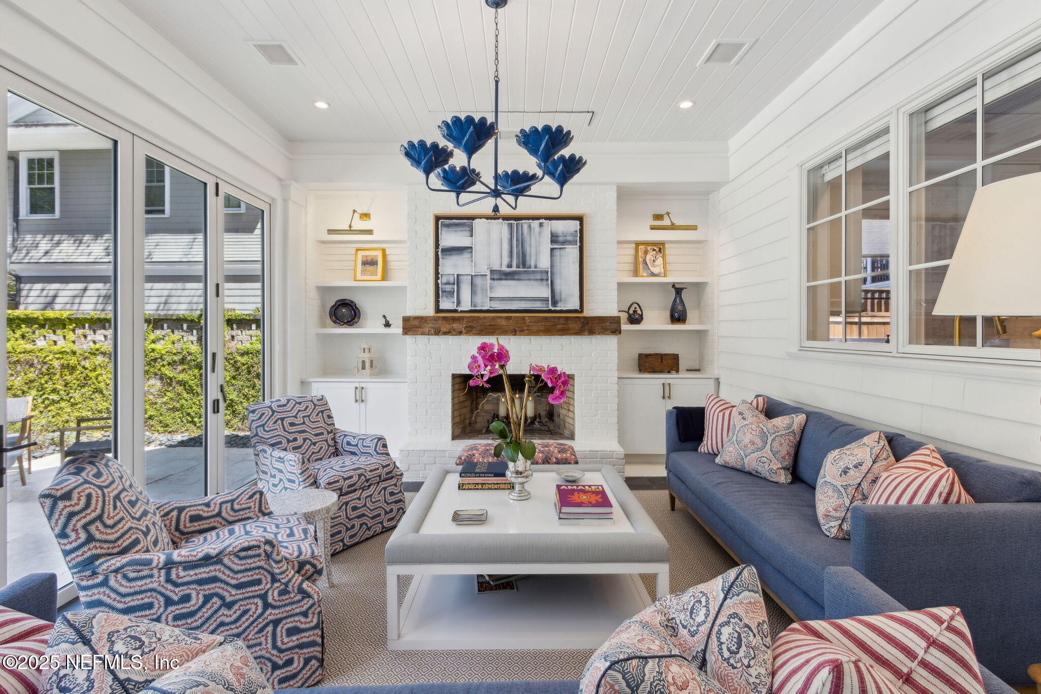 357 12th Street Atlantic Beach, FL 32233 - Photo 35 of 80 Florida Room with Fireplace