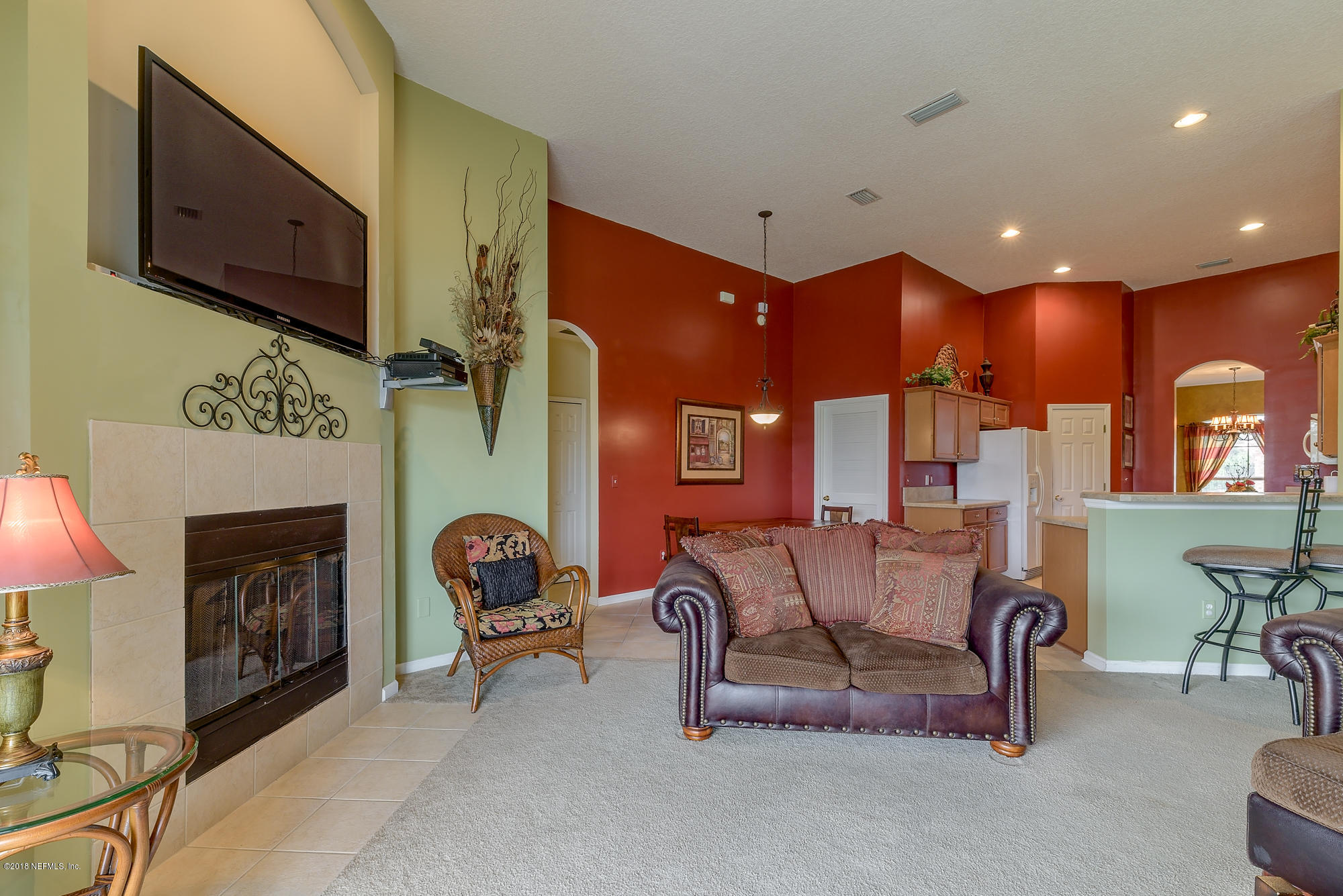 14566 Millhopper Road Jacksonville, FL 32258 - Photo 10 of 31 Tile Fireplace in Family Room