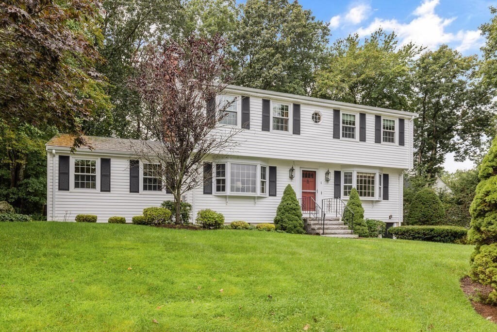 1 Robbin Road Canton, MA 02021 - Photo 2 of 40 a front view of house with yard and green space