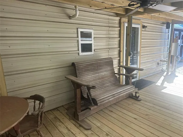 a view of a roof deck