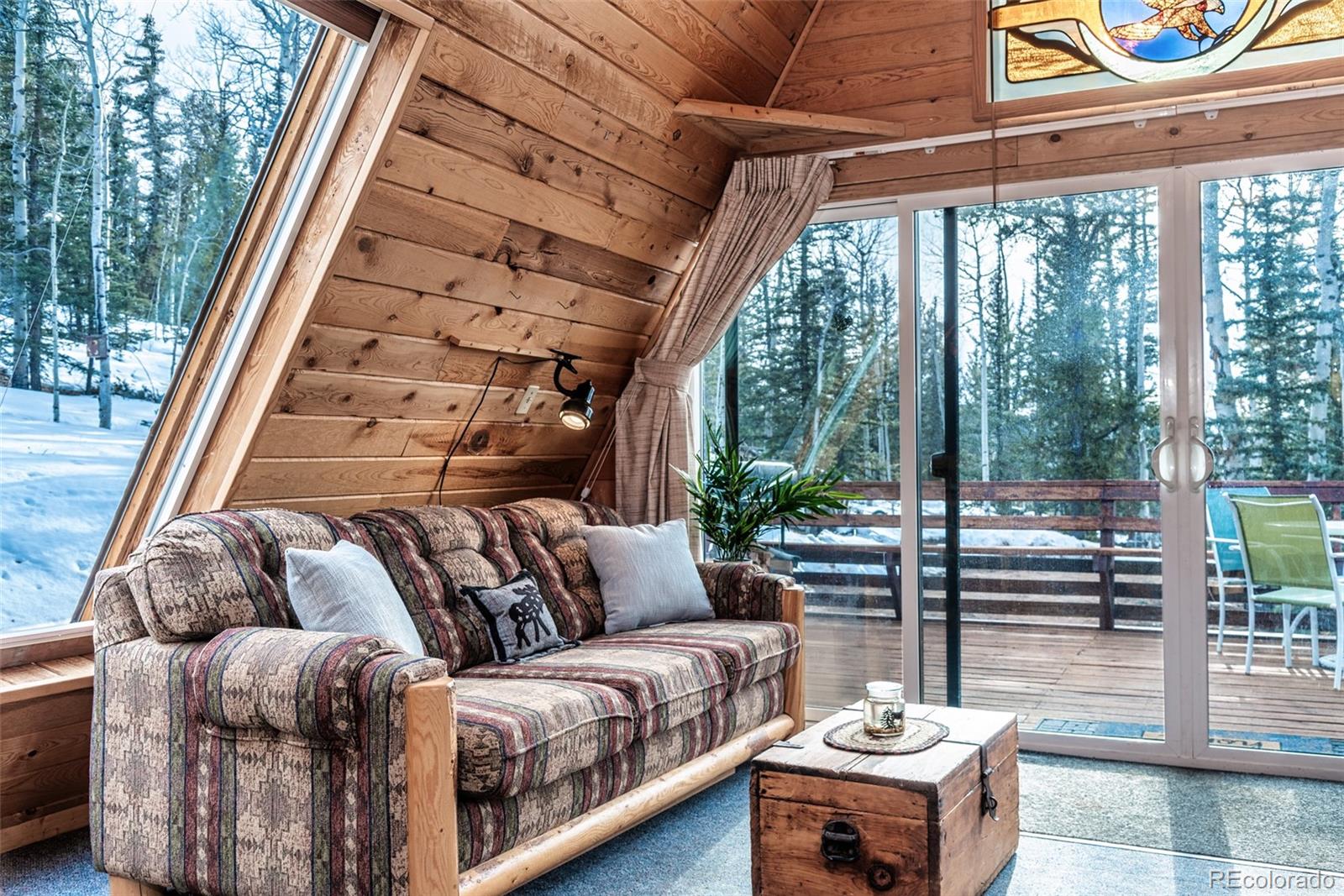 340 Wampum Lane Como, CO 80456 - Photo 10 of 35 a outdoor living space with furniture and a floor to ceiling window