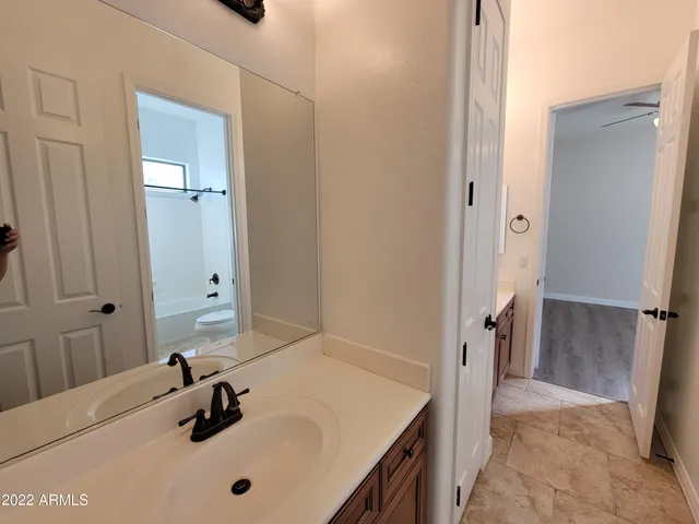 a bathroom with a sink and a tub