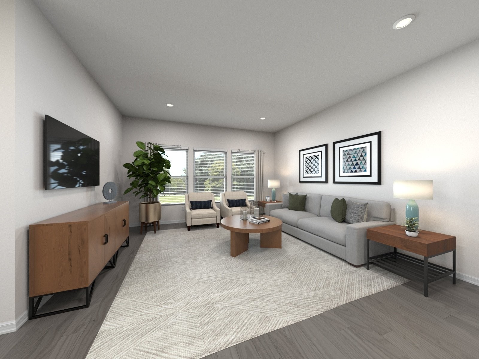 897 Lewis Way Antioch, TN 37013 - Photo 4 of 8 a living room with furniture and a flat screen tv