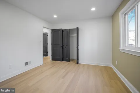 an empty room with a natural light