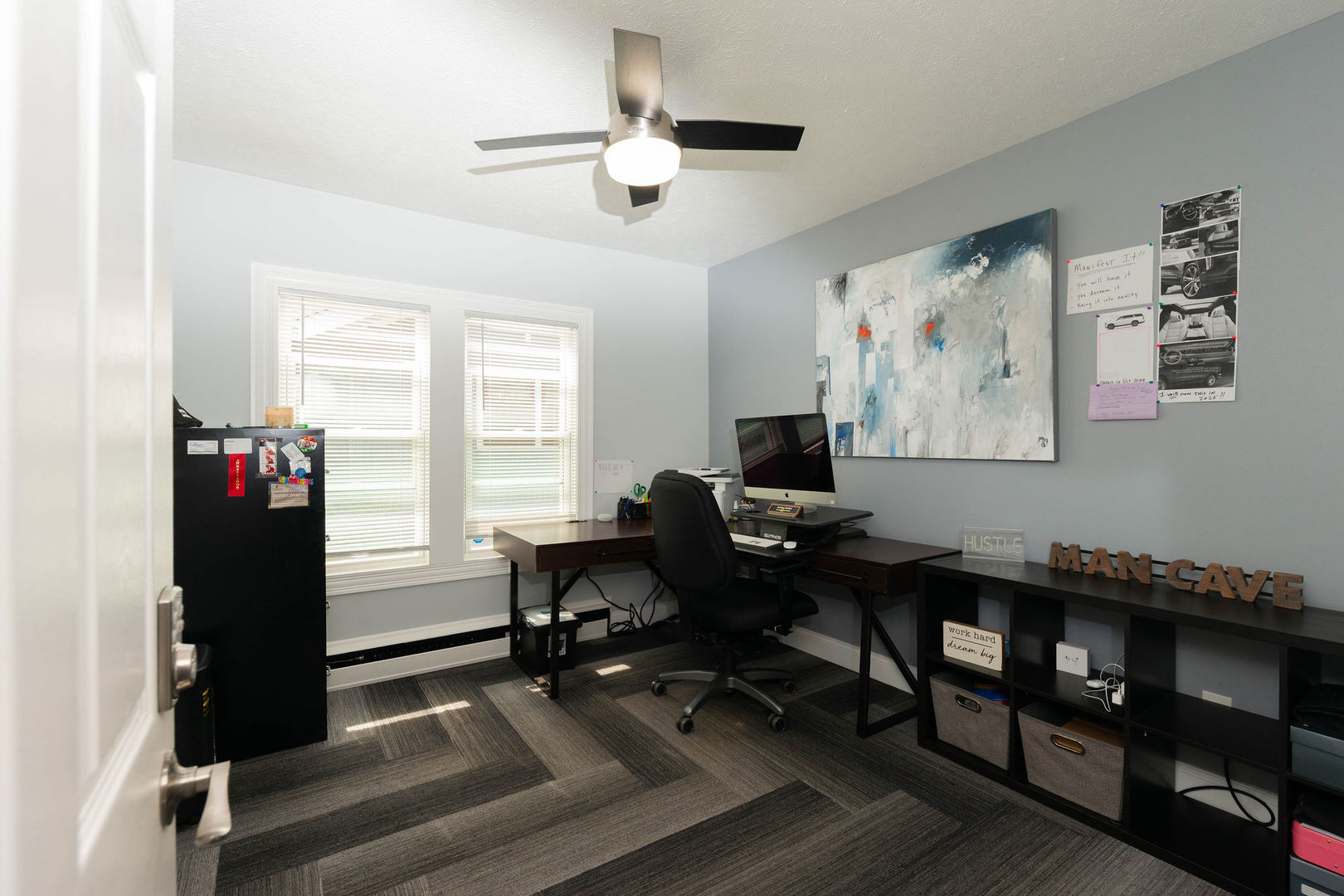 1719 Post Avenue Rockford, IL 61103 - Photo 15 of 52 a view of a workspace with furniture and a window