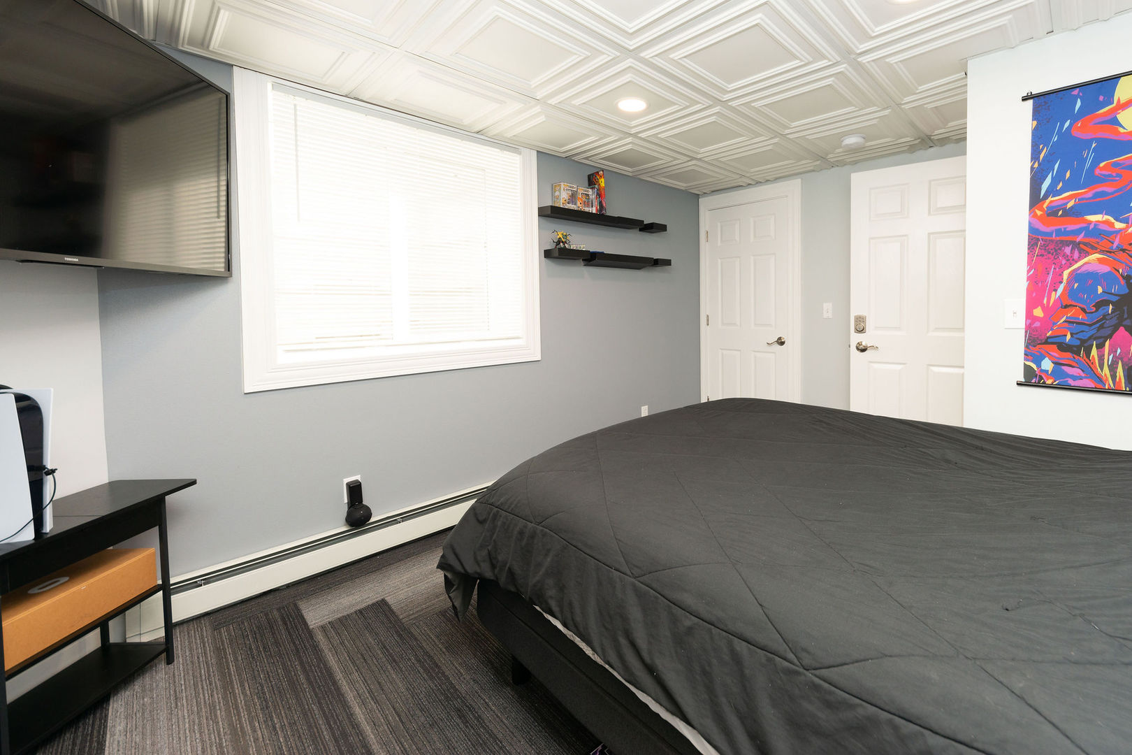 1719 Post Avenue Rockford, IL 61103 - Photo 30 of 52 a bed room with a bed and a tv