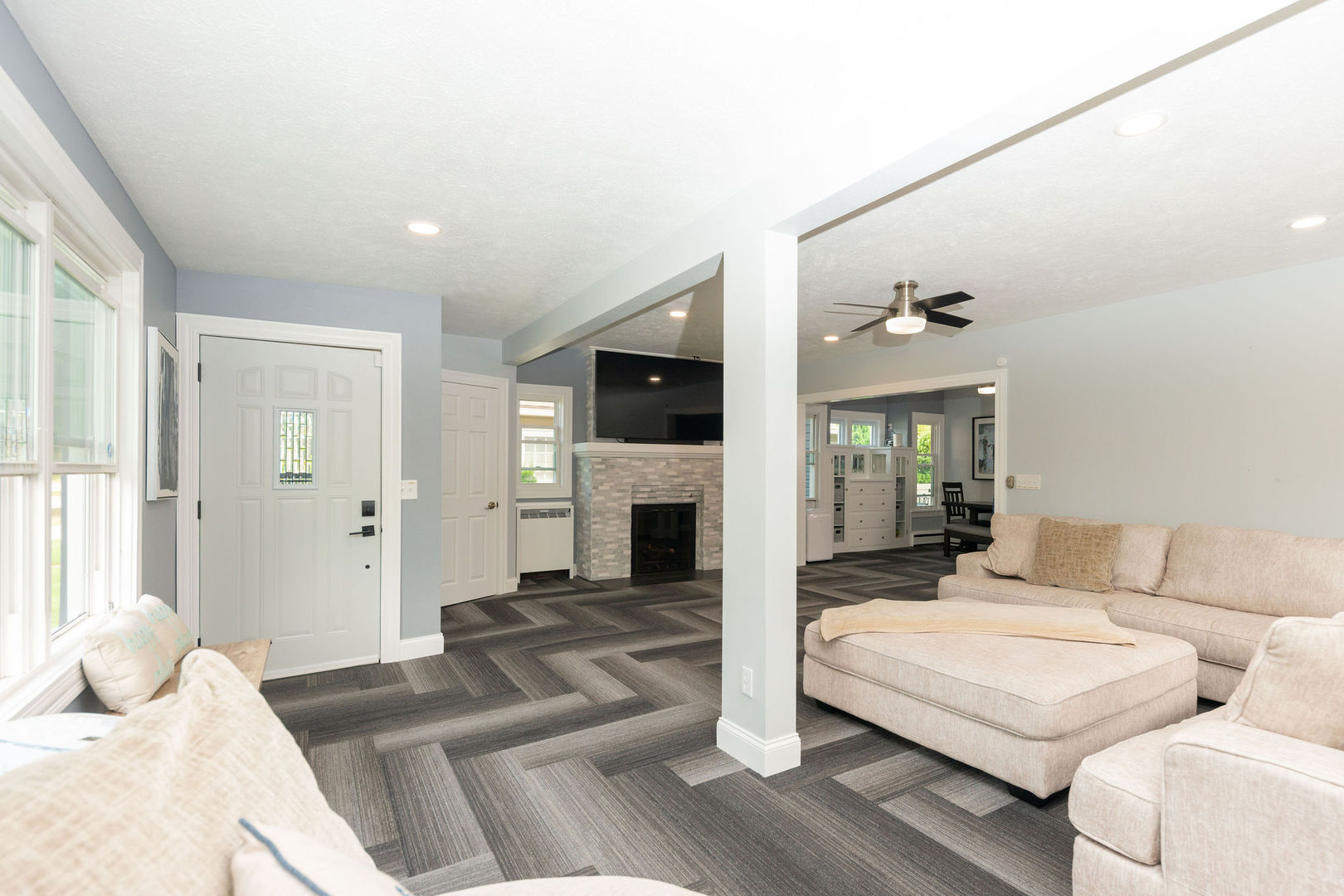1719 Post Avenue Rockford, IL 61103 - Photo 10 of 52 a living room with furniture fireplace and flat screen tv