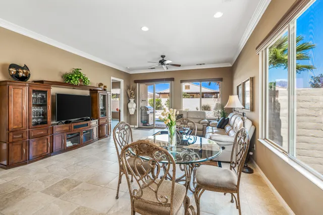 a view of a livingroom with furniture window and outside view
