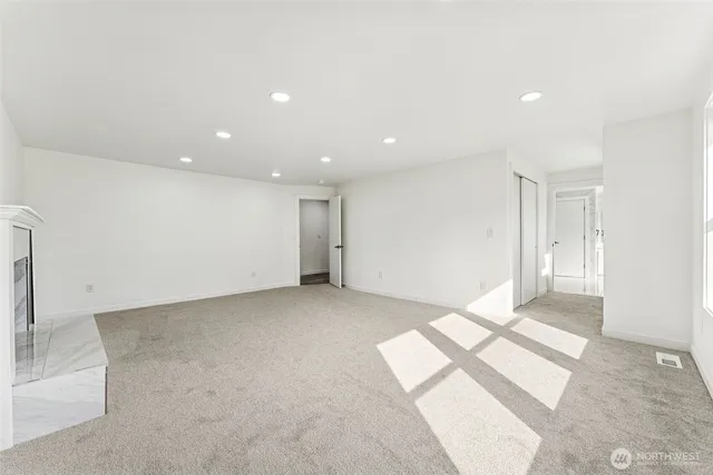 a view of an empty room