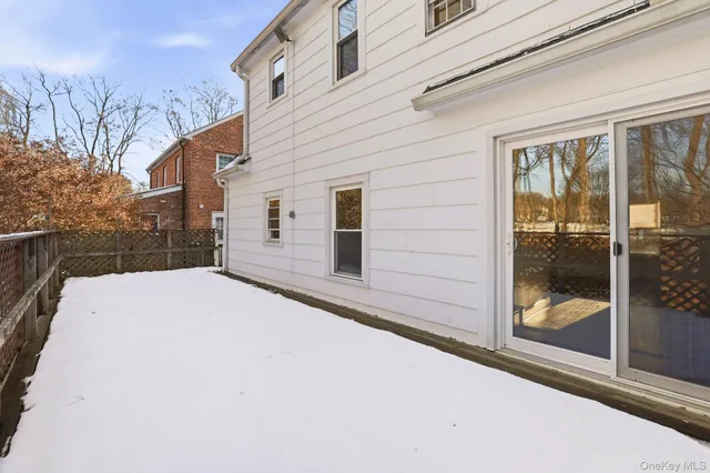 a backyard of a house