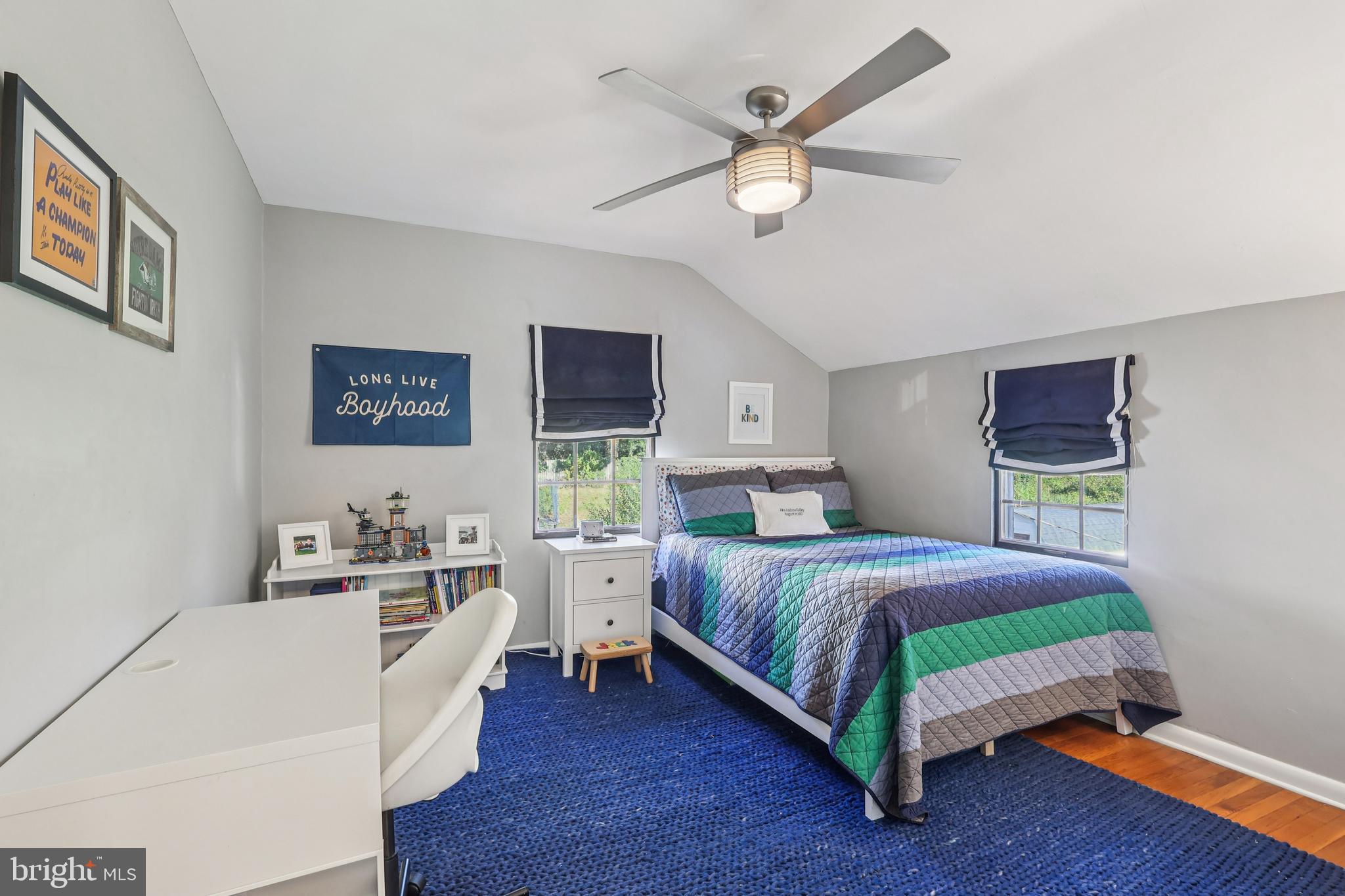 131 Fairfax Road Bryn Mawr, PA 19010 - Photo 15 of 29 a bedroom with a bed wooden floor and window