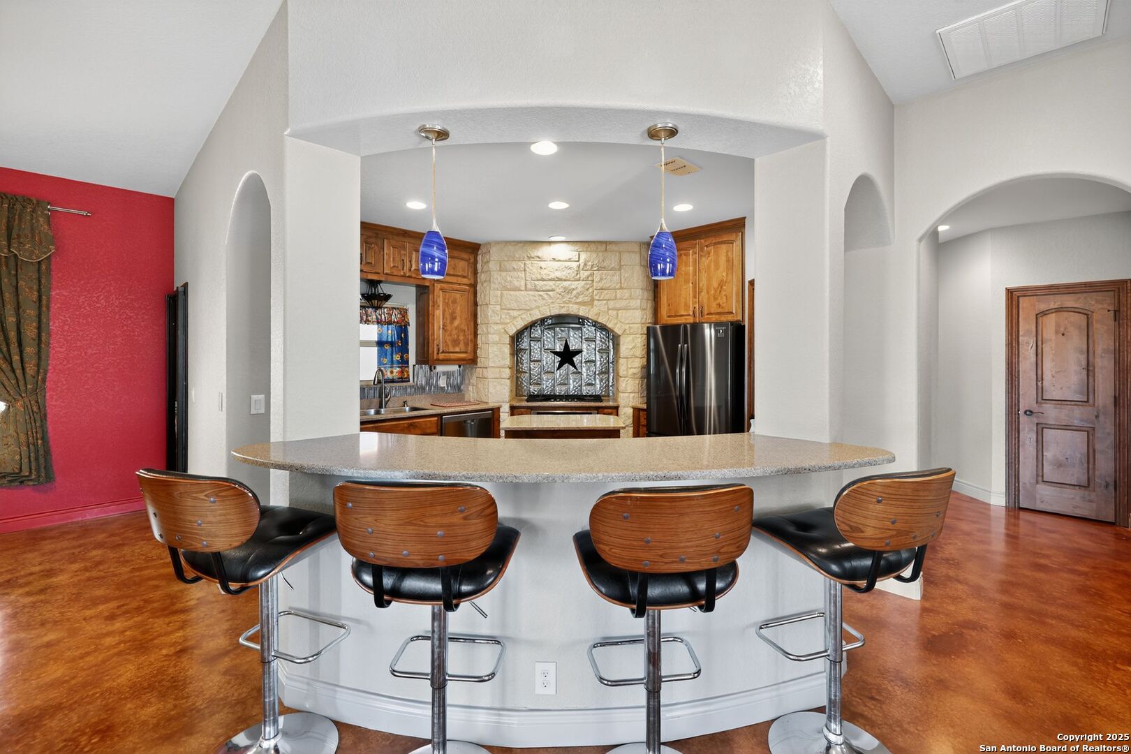 101 Lucky Bandera, TX 78003 - Photo 9 of 42 a room with furniture and a chandelier