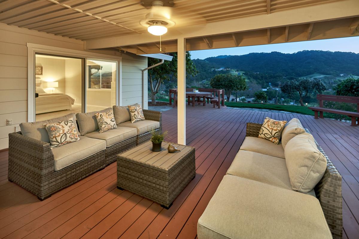 20421 Hunter's Hill Road San Jose, CA 95120 - Photo 41 of 50 a view of a couches in patio of a house