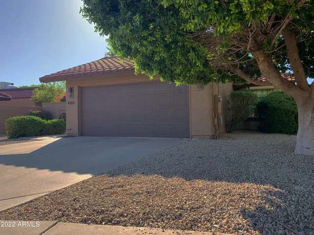 a backyard of a house