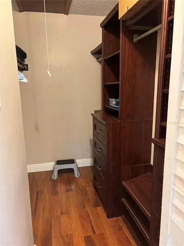 a close view of closet