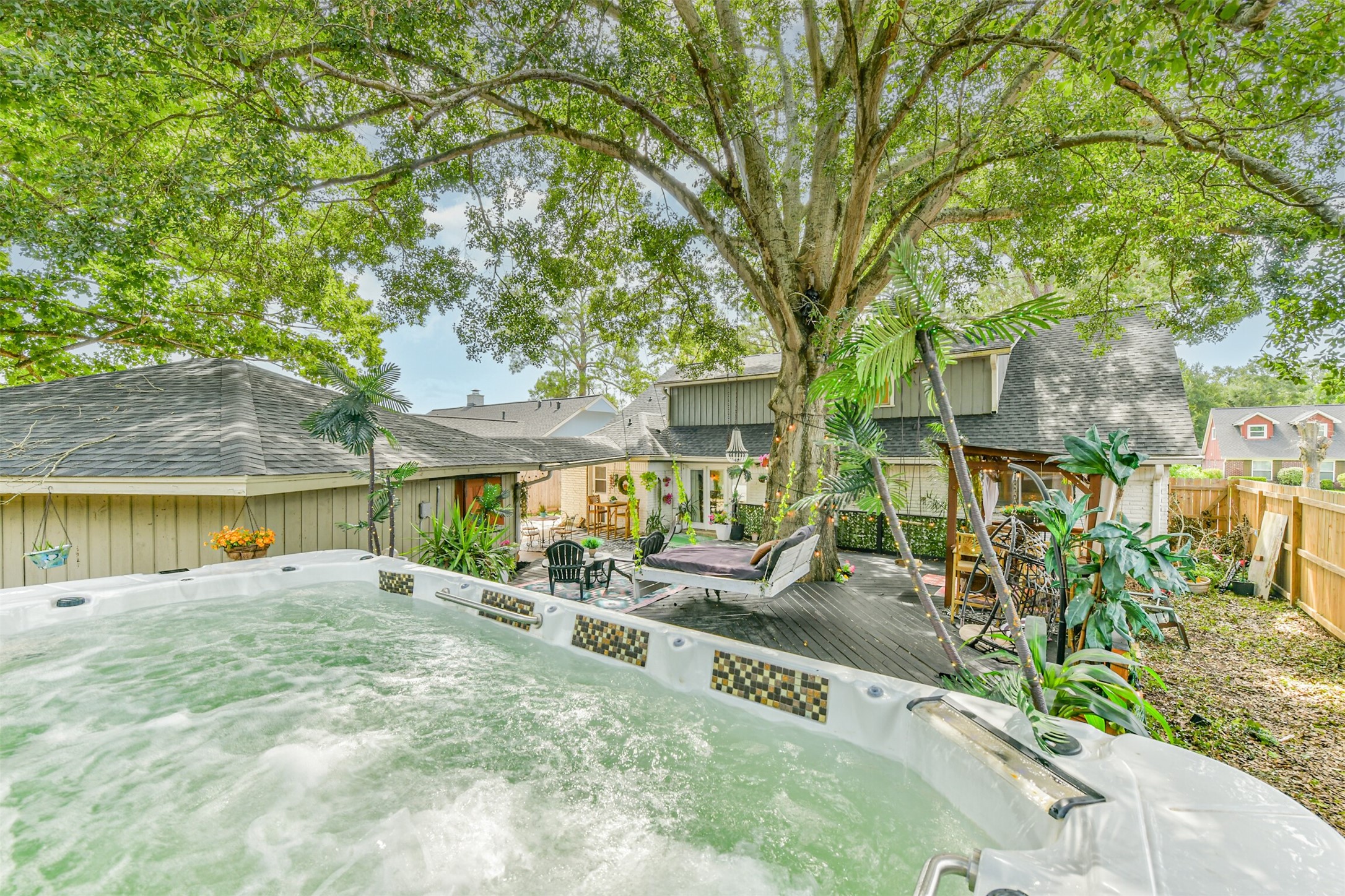 1723 Capstan Road Houston, TX 77062 - Photo 37 of 43 Private backyard retreat ideal for entertaining family and friends.