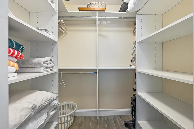 a room with storage and utility