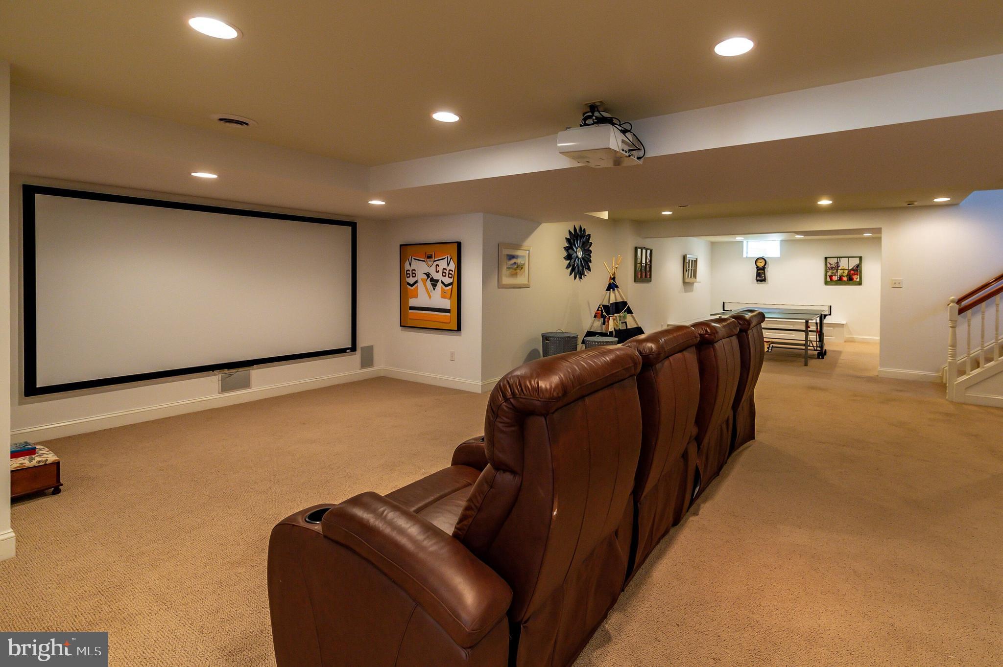 201 Pembroke Avenue Wayne, PA 19087 - Photo 49 of 73 Lower Level Theater Area