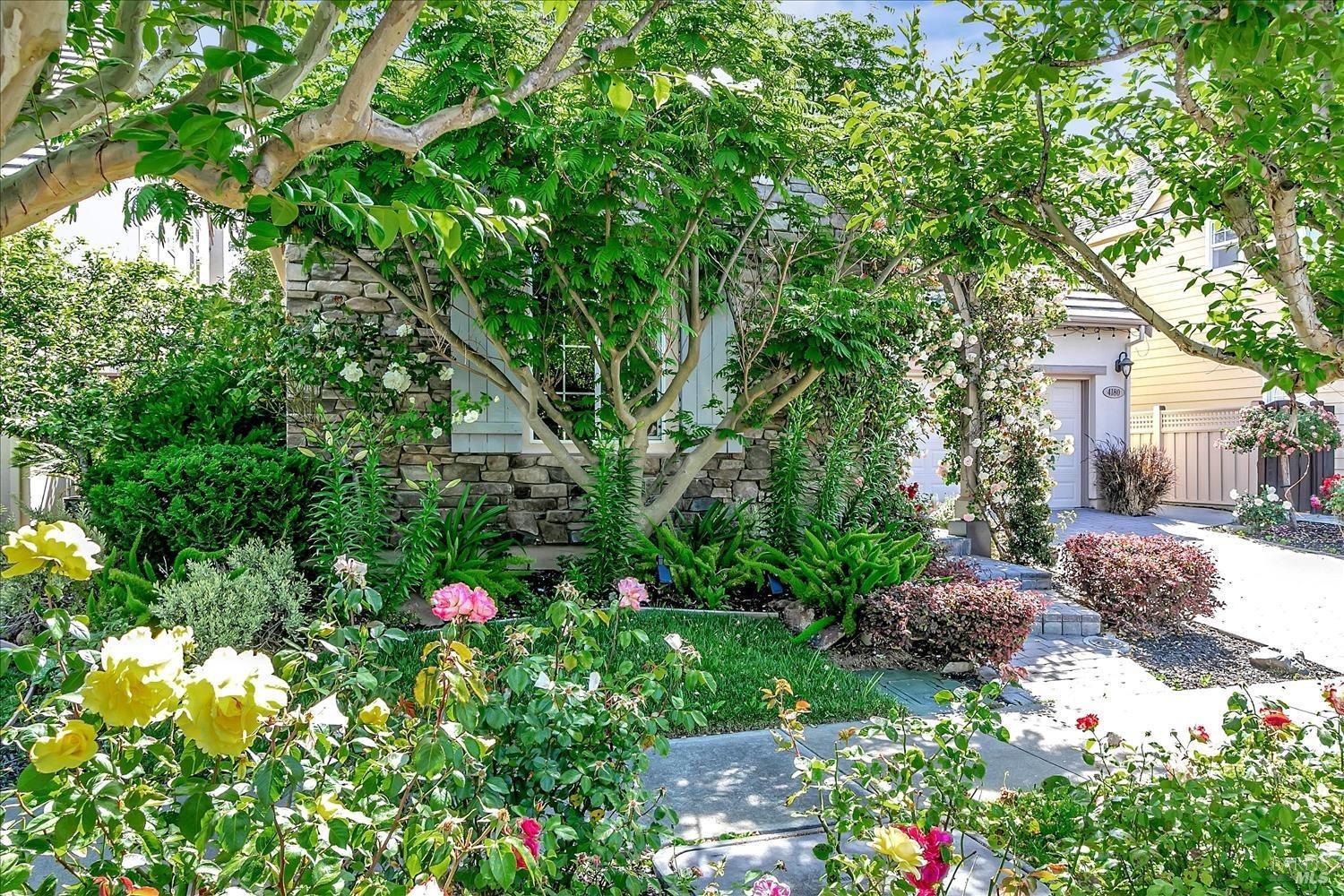 4180 Summer Gate Avenue Vallejo, CA 94591 - Photo 3 of 52 a flower plants in front of a white house