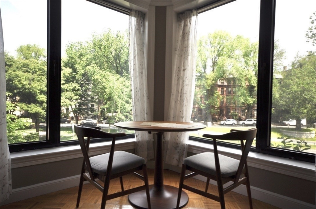 390 Commonwealth Avenue, Unit 210 Boston, MA 02215 - Photo 7 of 19 a view of a room with chairs and table in the balcony