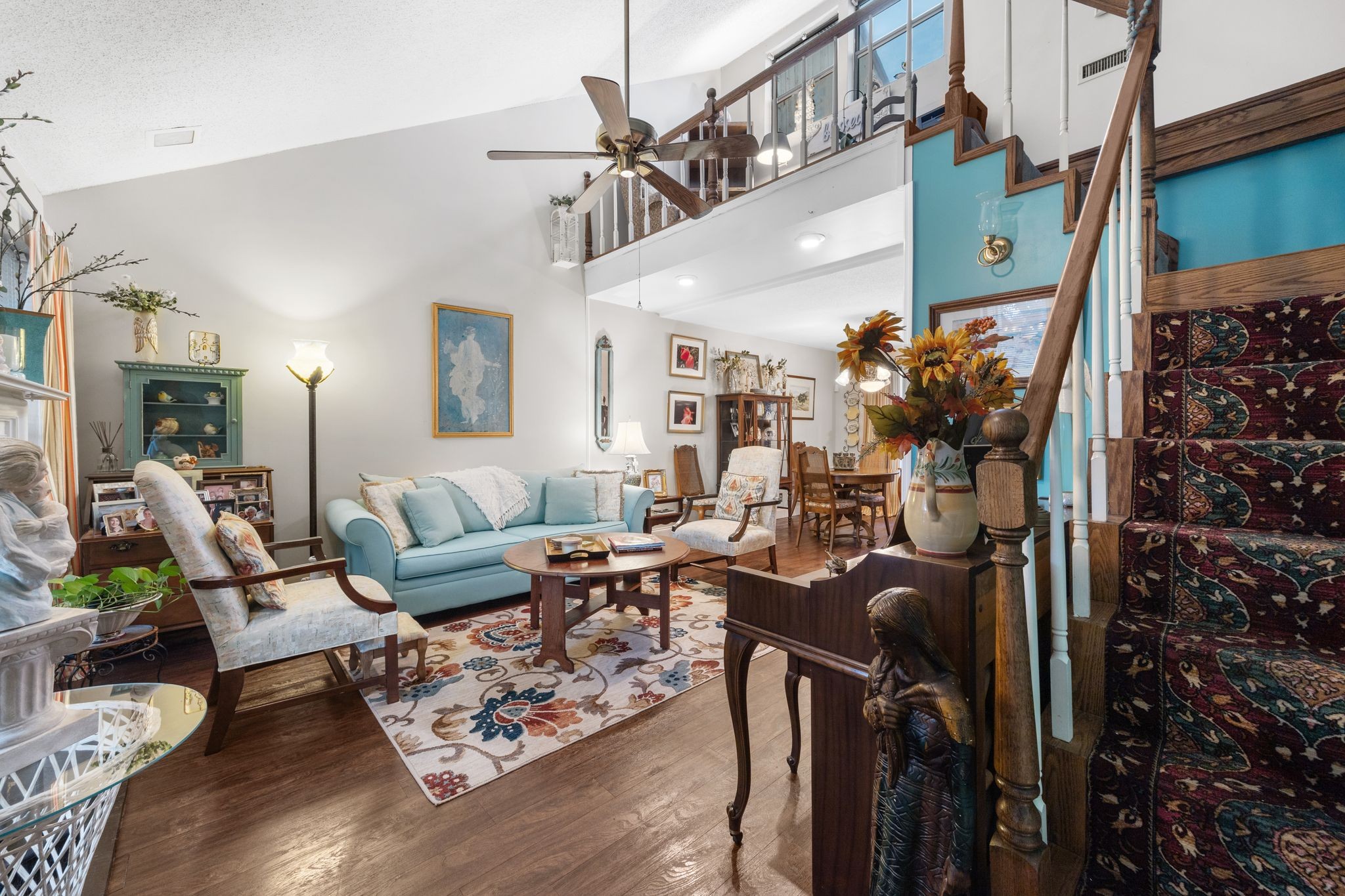 230 Harpers Mill Road Hermitage, TN 37076 - Photo 2 of 17 a living room with furniture and a fireplace