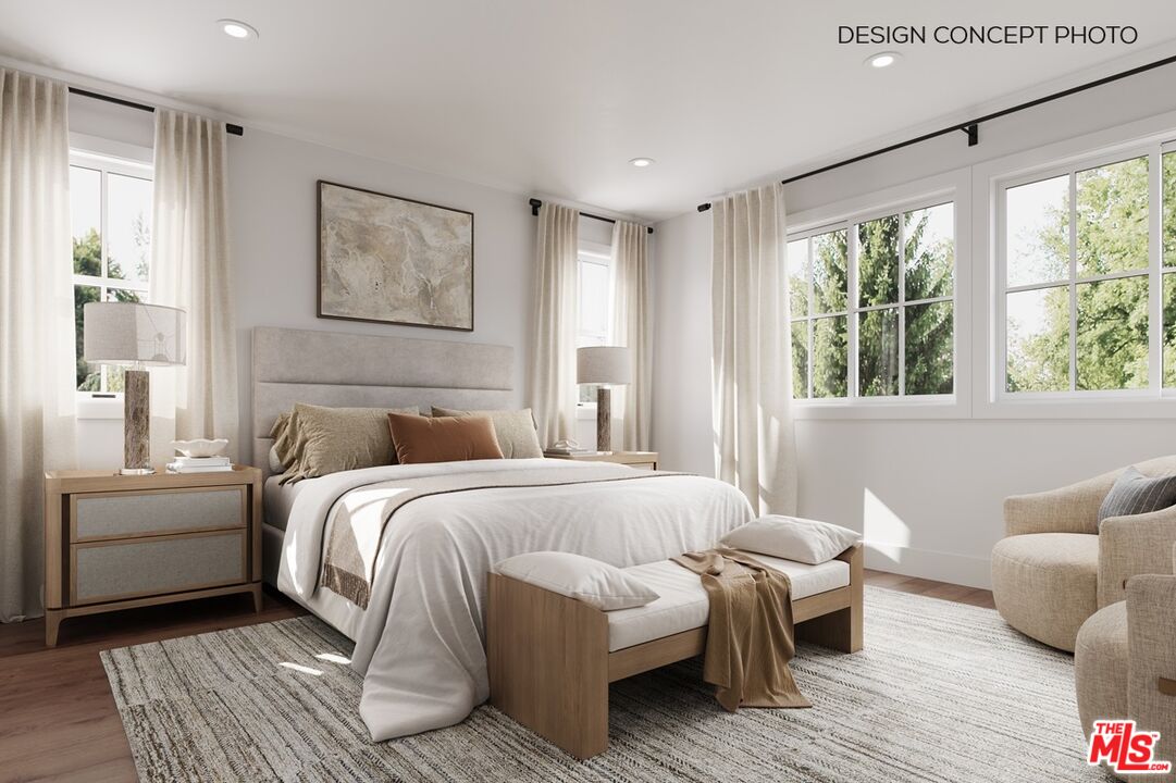 2803 Cardiff Avenue Los Angeles, CA 90034 - Photo 6 of 10 a bed room with a bed and a couch