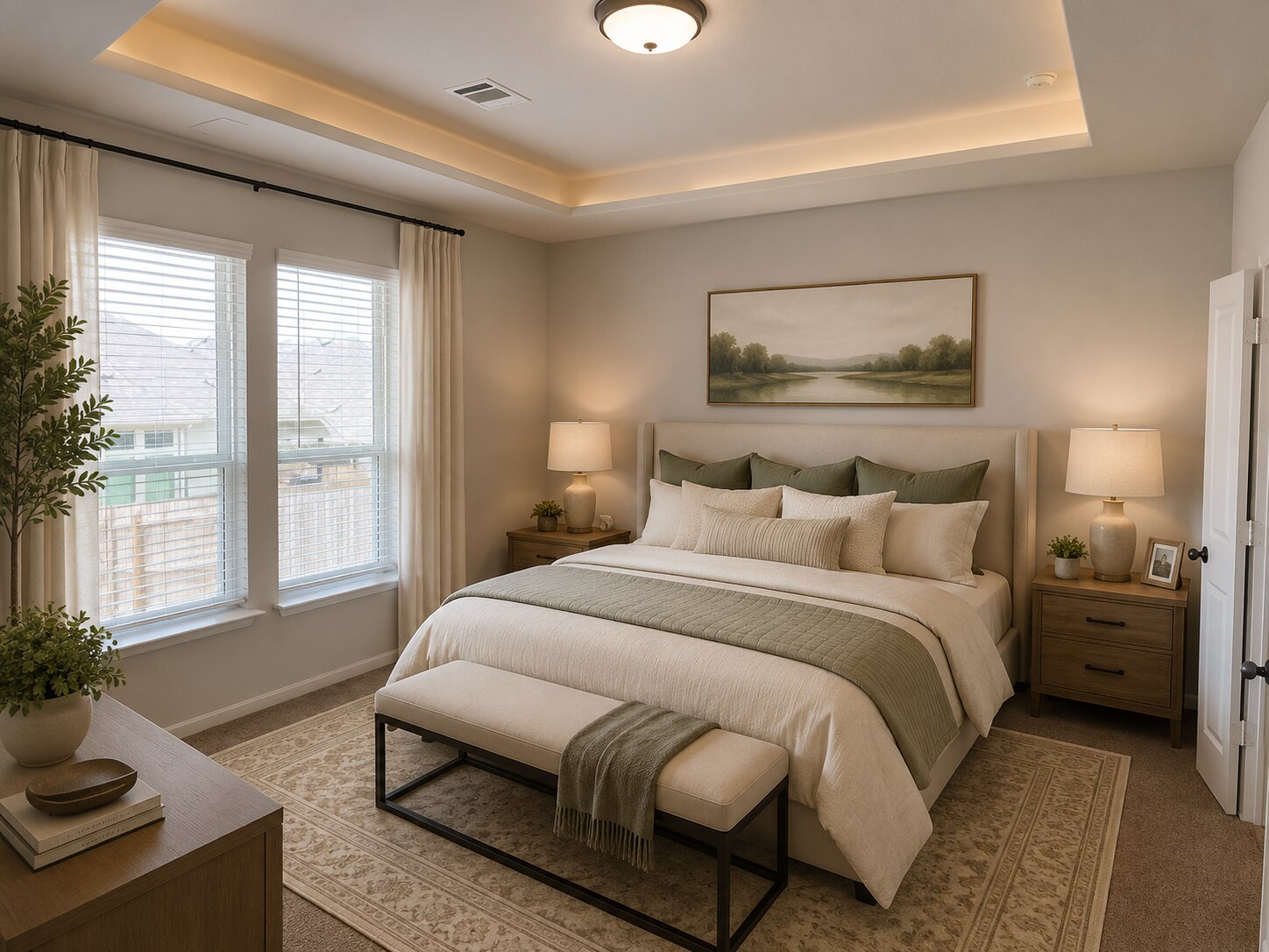 1003 Cherrystone Loop Buda, TX 78610 - Photo 15 of 27 a bedroom with a bed and wooden floor
