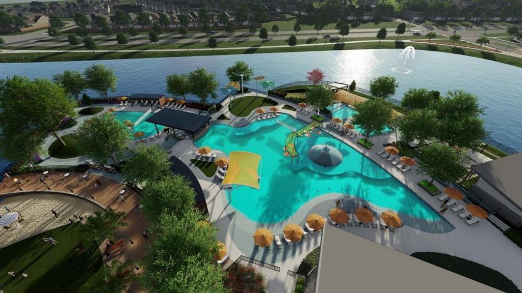 4016 Daisy Holw Loop Mesquite, TX 75181 - Photo 19 of 32 an aerial view of a house with outdoor space and lake view