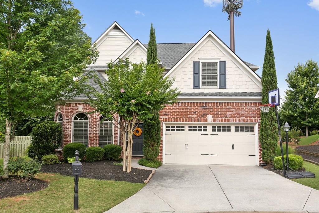 Impeccably maintained brick home on cul-de-sac lot.