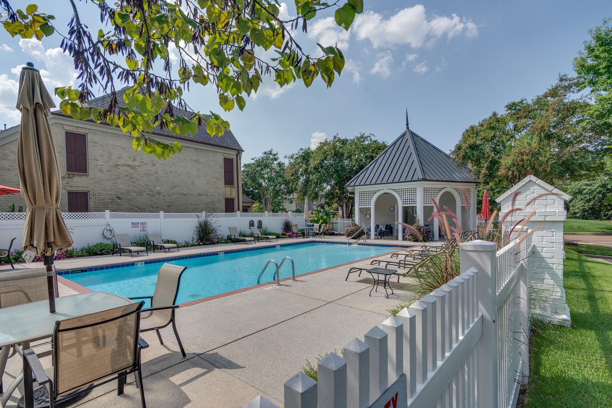 901 Colbert Street South Collierville, TN 38017 - Photo 36 of 37 Community pool featuring a patio area and a gazebo