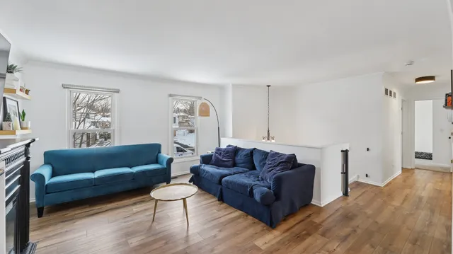 a living room with a couch and a couch