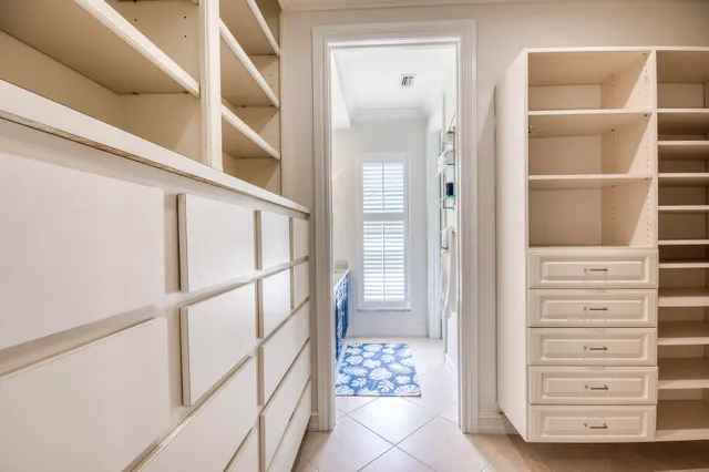 a view of closet area