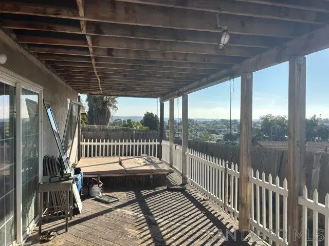 a view of balcony with couch
