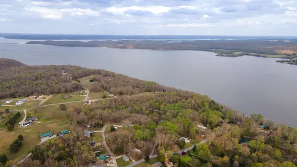 a view of lake and mountain