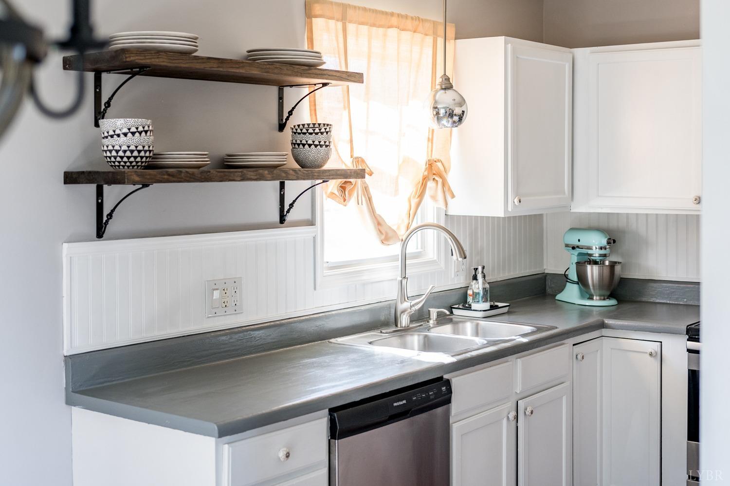 1077 Terrace View Road Goode, VA 24556 - Photo 29 of 54 a kitchen with a sink and a window