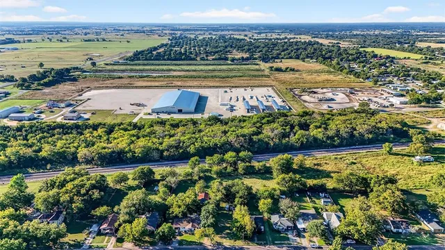 a view of a city with an ocean view