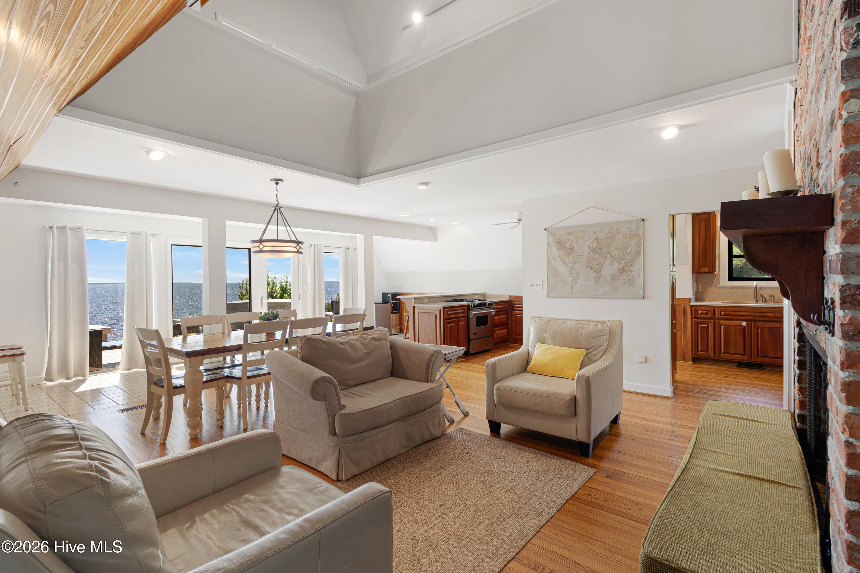 4100 North Rivershore Drive New Bern, NC 28560 - Photo 4 of 87 Living & Dining w/ Water Views