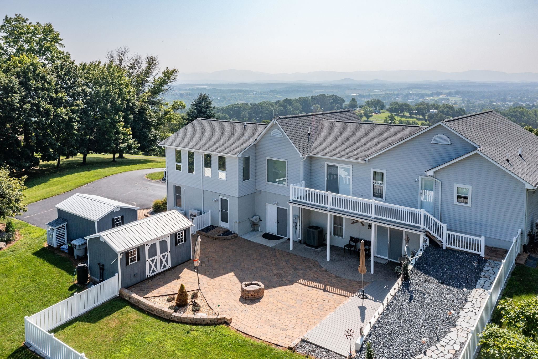 400 Quick's Mill Road Verona, VA 24482 - Photo 72 of 75 an aerial view of a house with swimming pool and a yard
