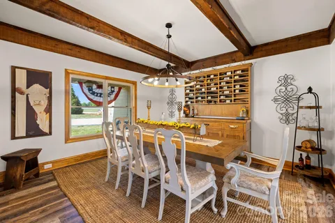 a view of kitchen with furniture and a kitchen