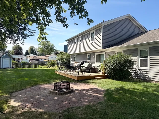 a view of balcony with wooden floor