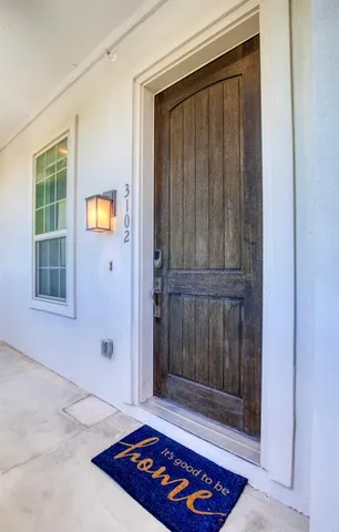 a view of front door