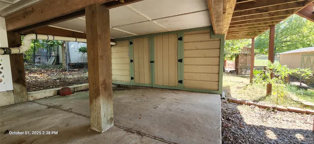 a view of front door of house