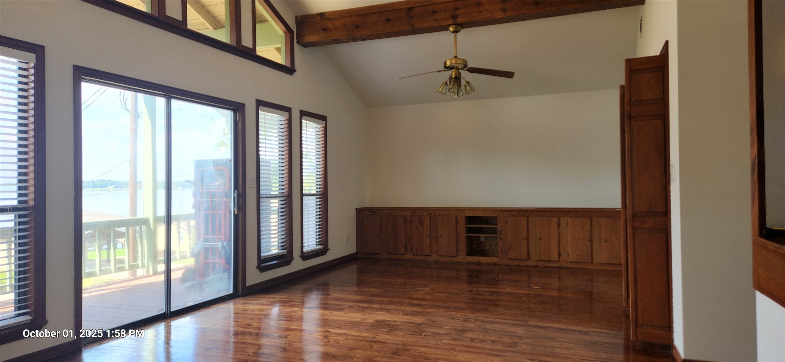 121 North Point Drive North Trinity, TX 75862 - Photo 18 of 37 a view of an empty room with wooden floor and a window