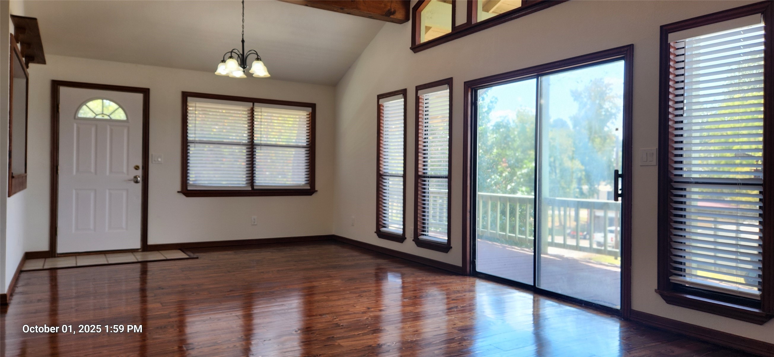 121 North Point Drive North Trinity, TX 75862 - Photo 19 of 37 a view of an empty room with wooden floor and a window