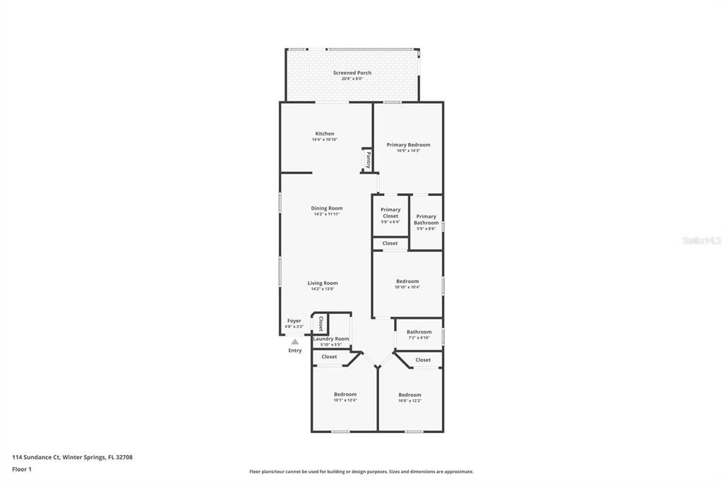 114 Sundance Court Winter Springs, FL 32708 - Photo 28 of 34 a picture of floor plan