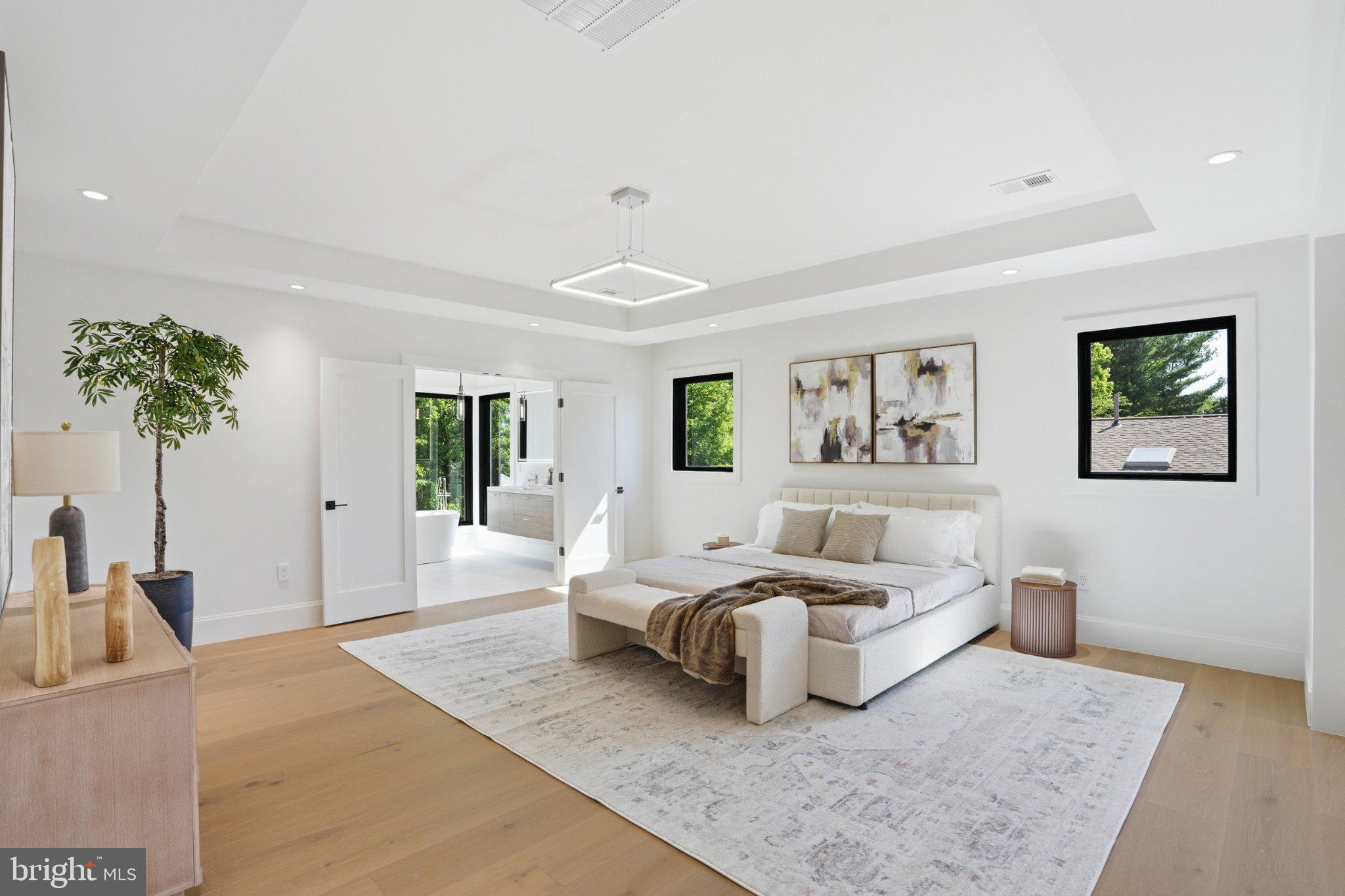 7421 Magarity Road Falls Church, VA 22043 - Photo 43 of 66 Serene modern bedroom retreat.