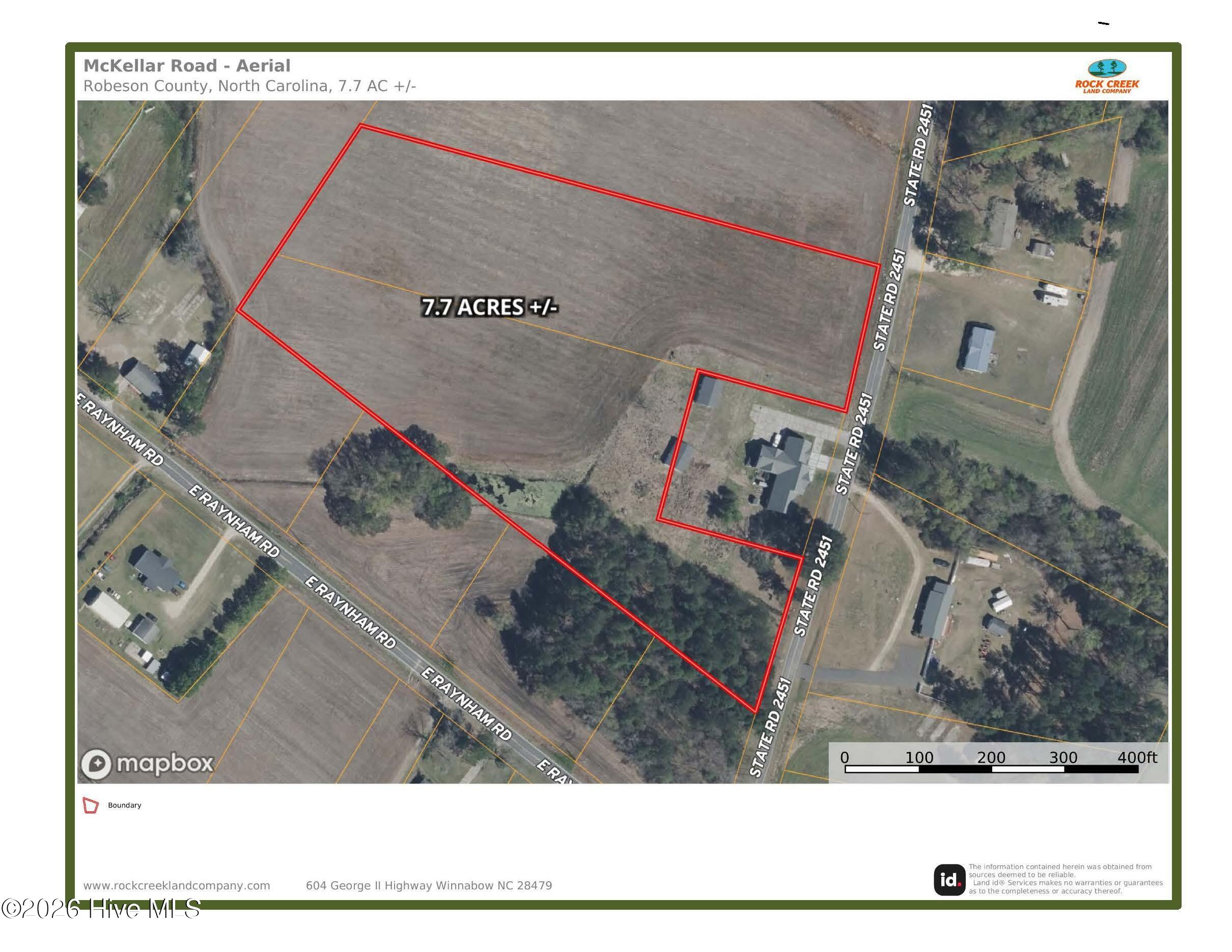 7.7 Ac /- Mckellar Road Fairmont, NC 28340 - Photo 2 of 7 Aerial Map