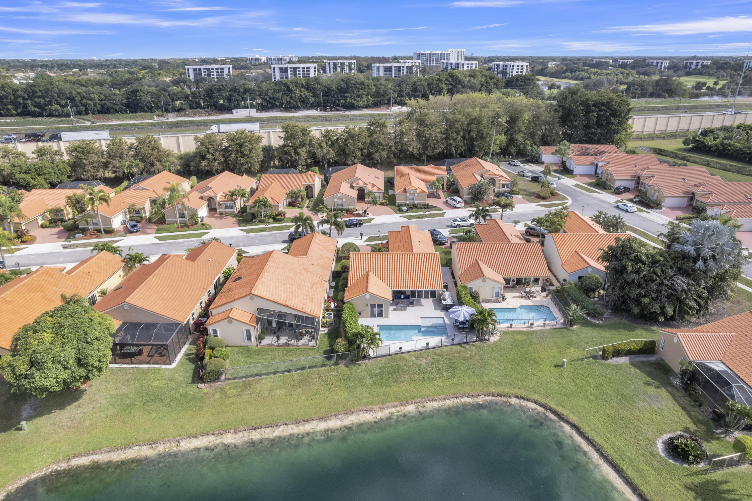 8024 Copenhagen Way Boca Raton, FL 33434 - Photo 63 of 69 an aerial view of residential houses with outdoor space and river