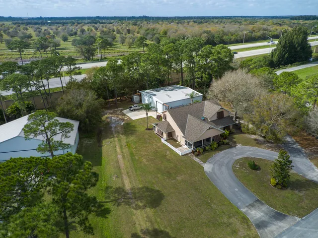 a view of a lake with houses