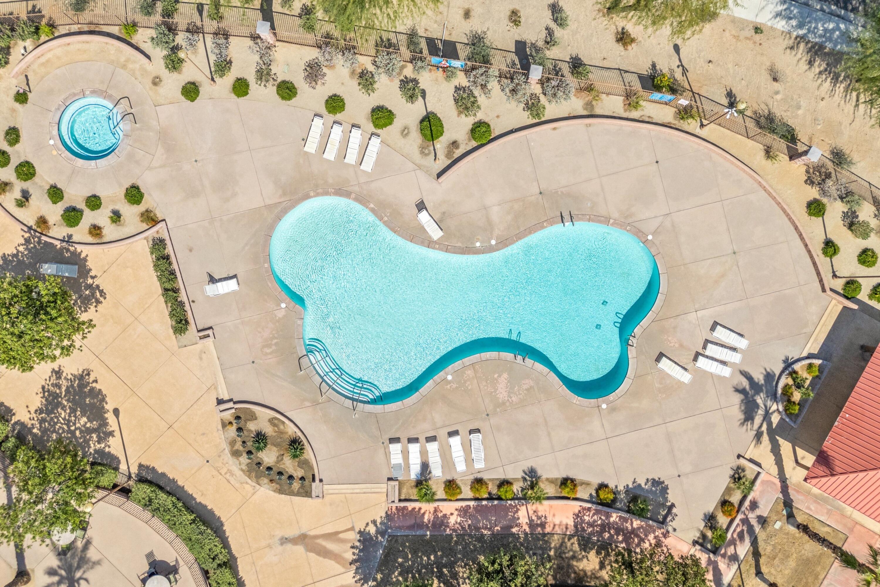 67364 Rio Plata Road Cathedral City, CA 92234 - Photo 35 of 49 an aerial view of a swimming pool